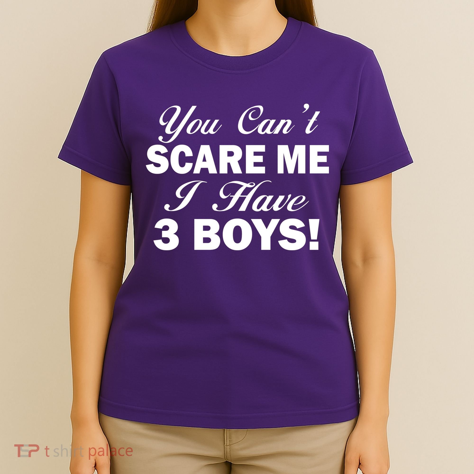 You Can't Scare Me I Have 3 Boys T-Shirt