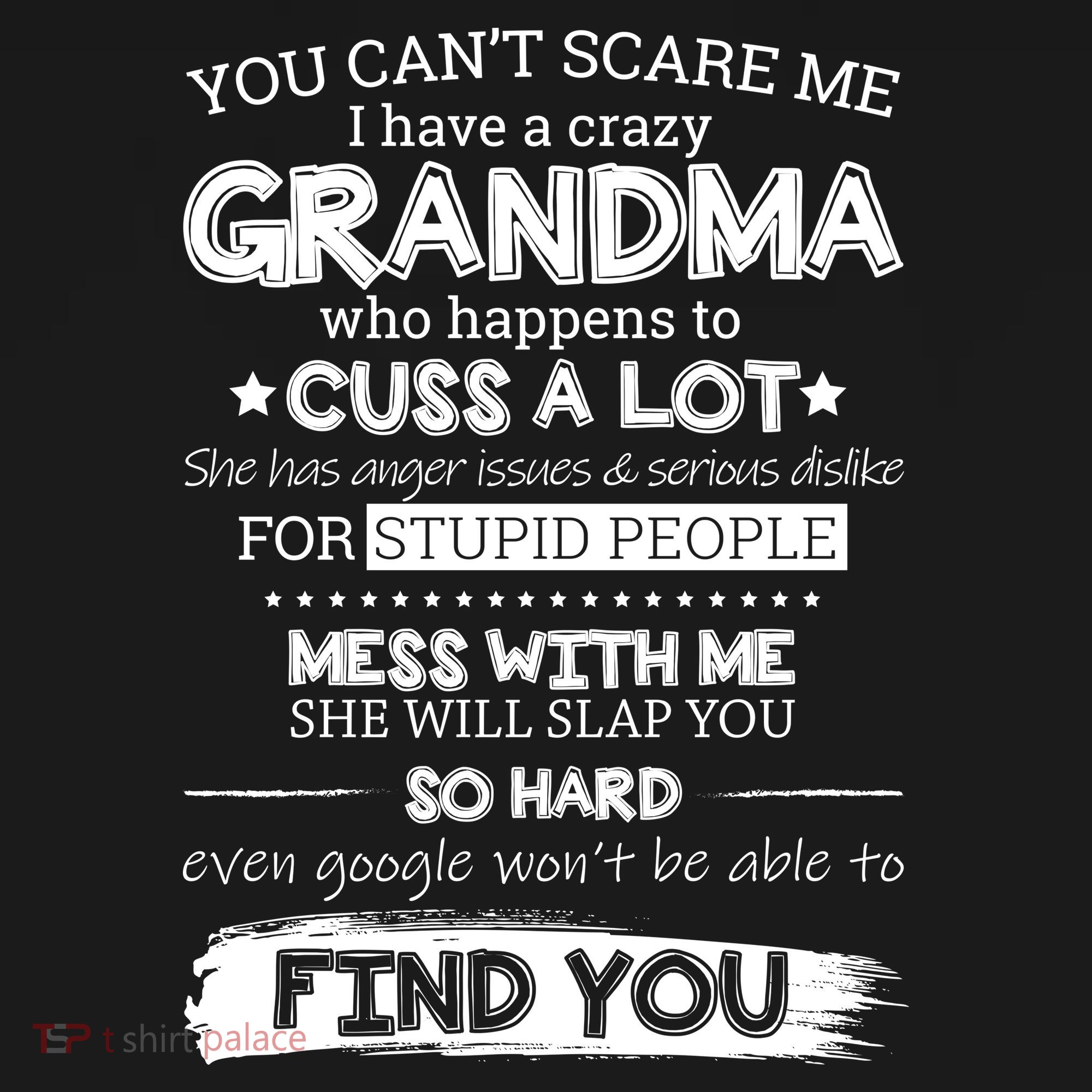 You Can't Scare Me I Have a Crazy Grandma Ornament