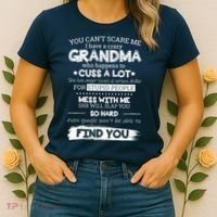 You Can't Scare Me I Have a Crazy Grandma Women's T-Shirt thumb 2