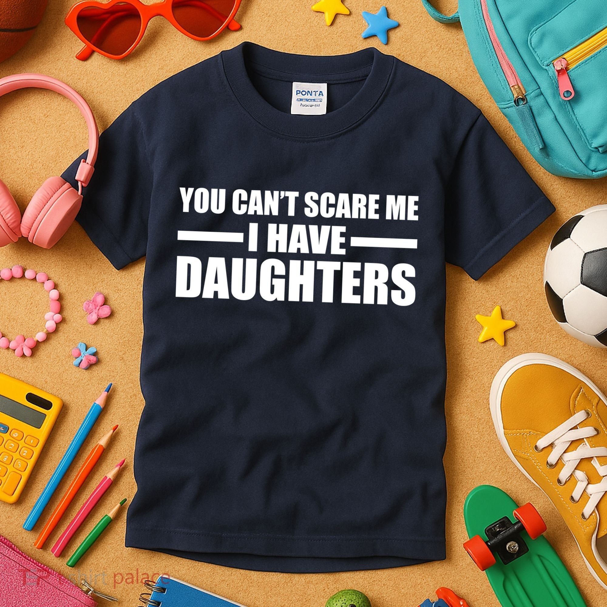You Can't Scare Me I Have Daughters Kids T-Shirt