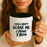 You Can't Scare Me I Have Three Boys Coffee Mug thumb 3