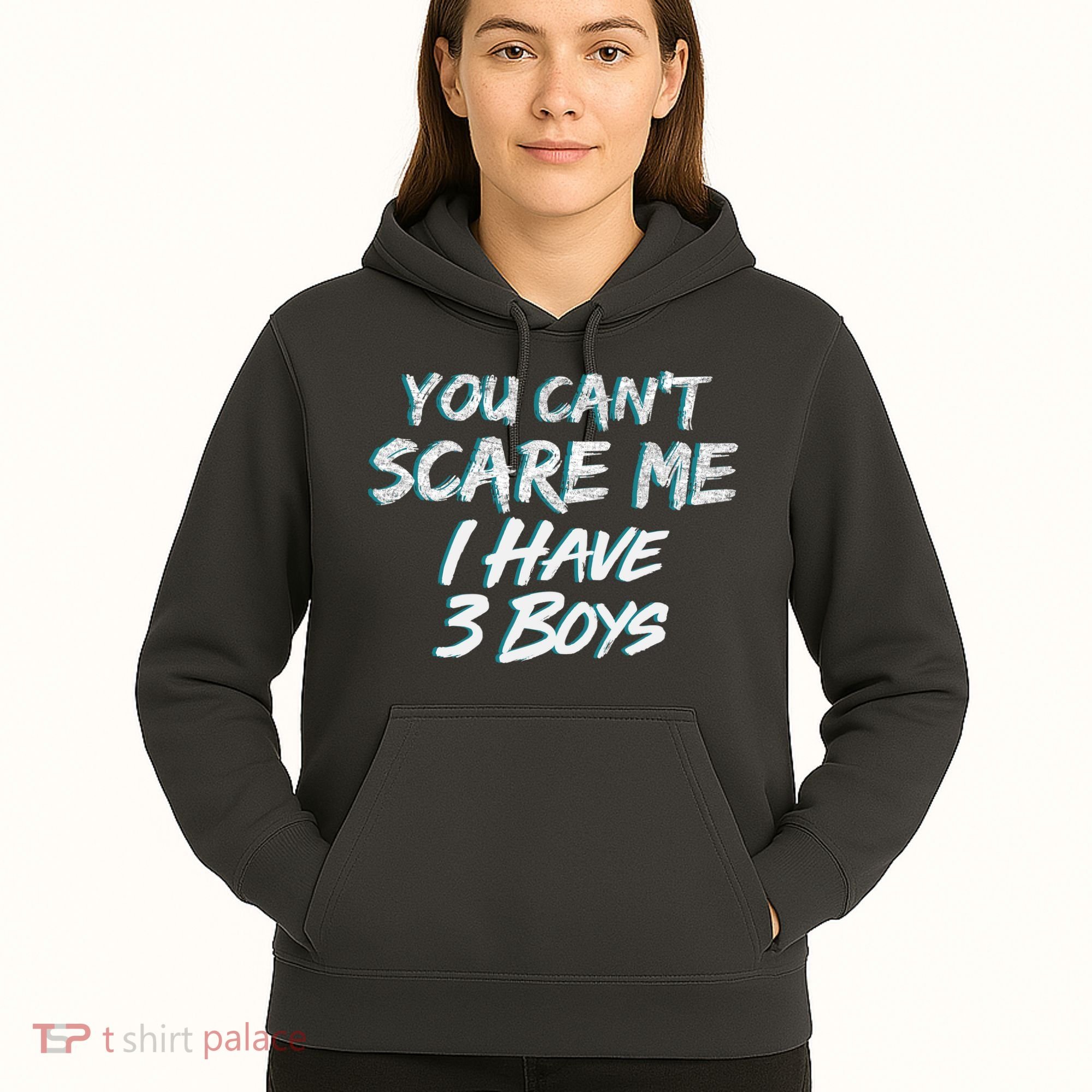 You Can't Scare Me I Have Three Boys Hoodie