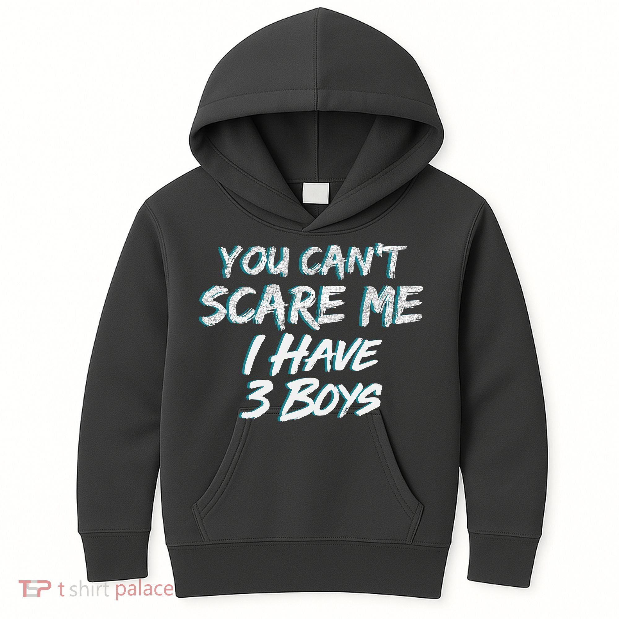 You Can't Scare Me I Have Three Boys Kids Hoodie