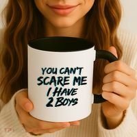 You Can't Scare Me I Have Two Boys Coffee Mug thumb 3