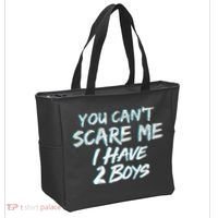 You Can't Scare Me I Have Two Boys Tote Bag thumb 2