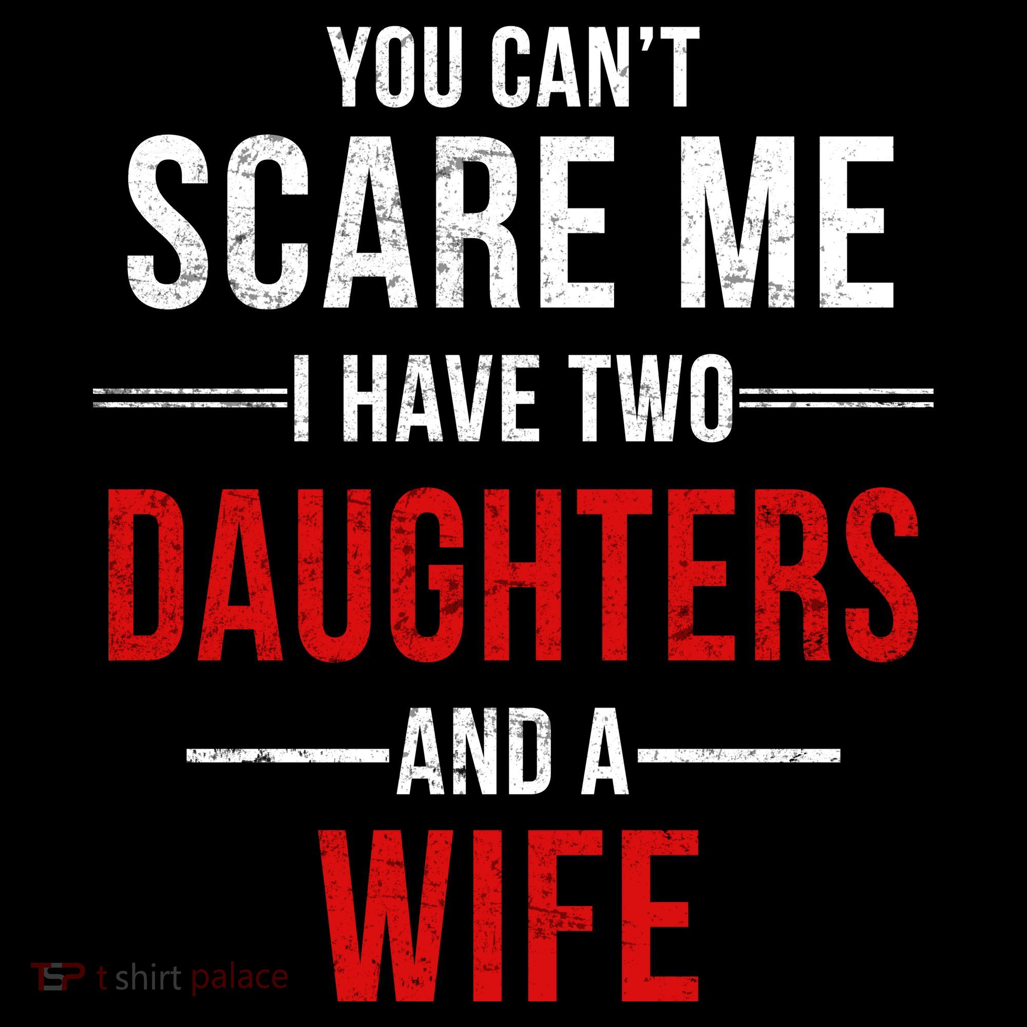 You Can't Scare Me I Have Two Daughters And A Wife T-Shirt