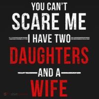 You Can't Scare Me I Have Two Daughters And A Wife Women's Hoodie thumb 2