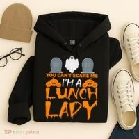 You Can't Scare Me I'm A lunch Lady Hoodie thumb 4