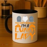 You Can't Scare Me I'm A lunch Lady Coffee Mug thumb 4