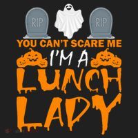 You Can't Scare Me I'm A lunch Lady Beanie thumb 2