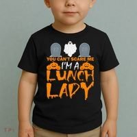 You Can't Scare Me I'm A lunch Lady Toddler T-Shirt thumb 2