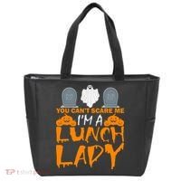 You Can't Scare Me I'm A lunch Lady Tote Bag thumb 0