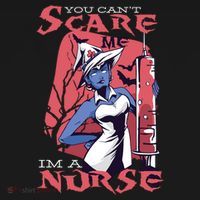 You Can't Scare Me I'm A Nurse Ornament thumb 1