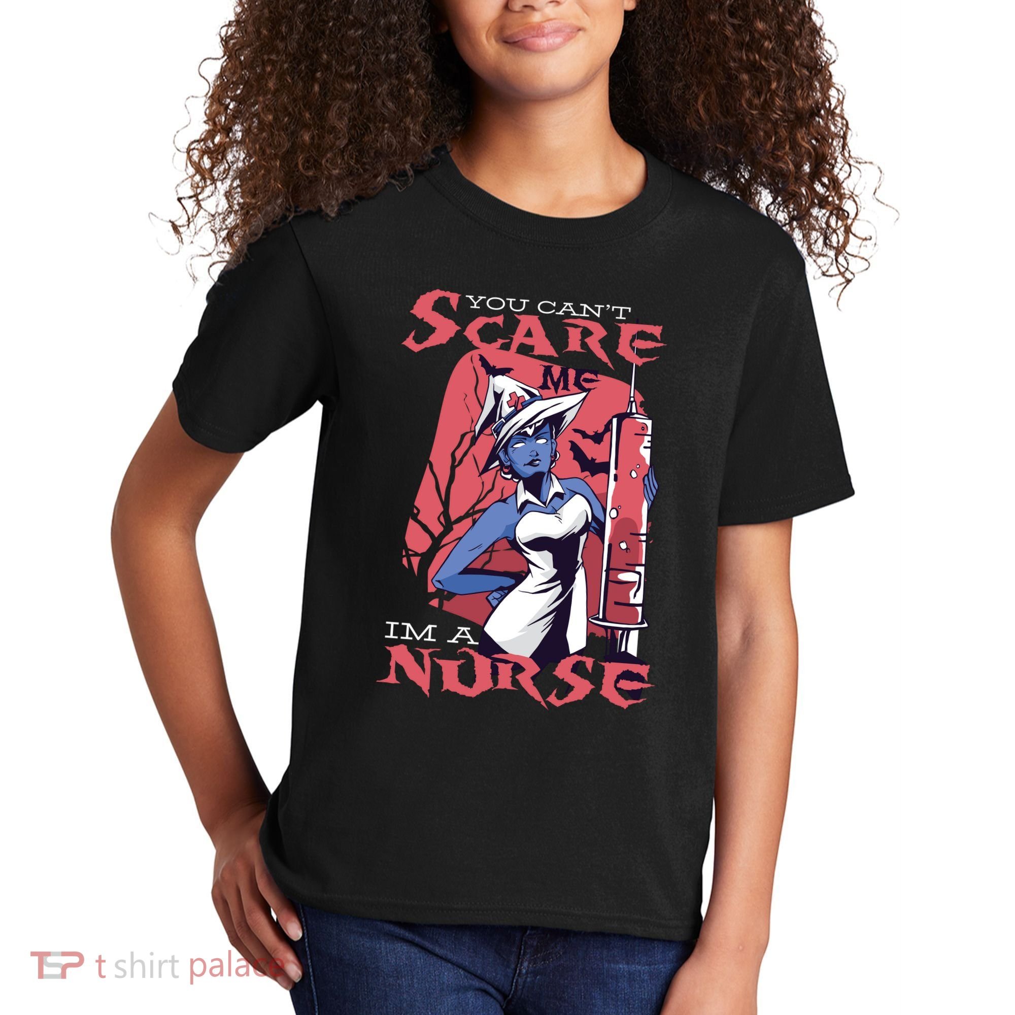 You Can't Scare Me I'm A Nurse Kids T-Shirt