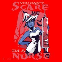 You Can't Scare Me I'm A Nurse Santa Hat thumb 1