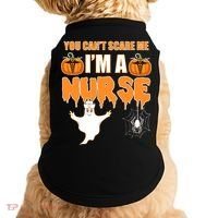 You Can't Scare Me I'm A Nurse Halloween Doggie Tank thumb 0
