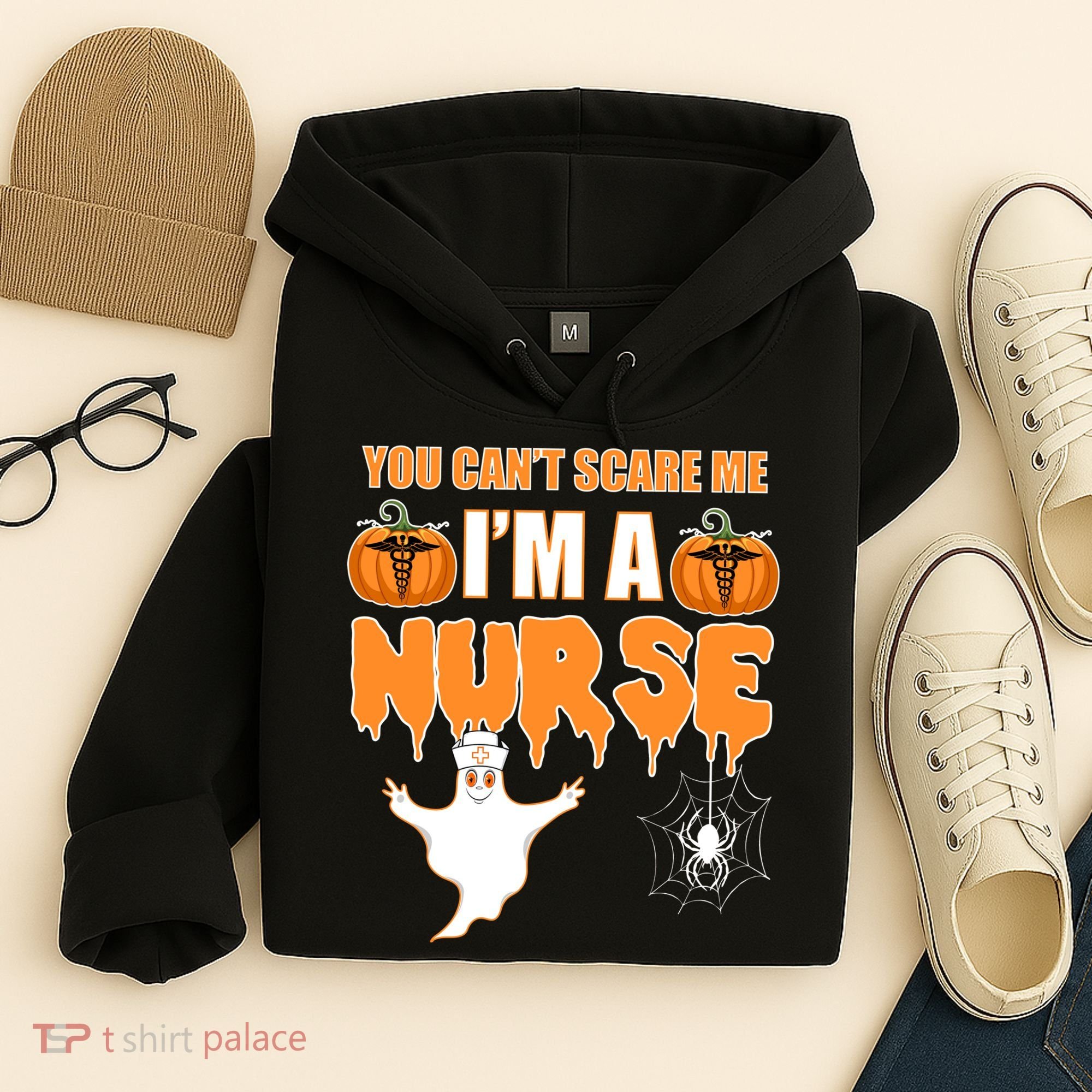 You Can't Scare Me I'm A Nurse Halloween Hoodie
