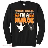 You Can't Scare Me I'm A Nurse Halloween Sweatshirt thumb 0