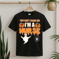 You Can't Scare Me I'm A Nurse Halloween T-Shirt thumb 2