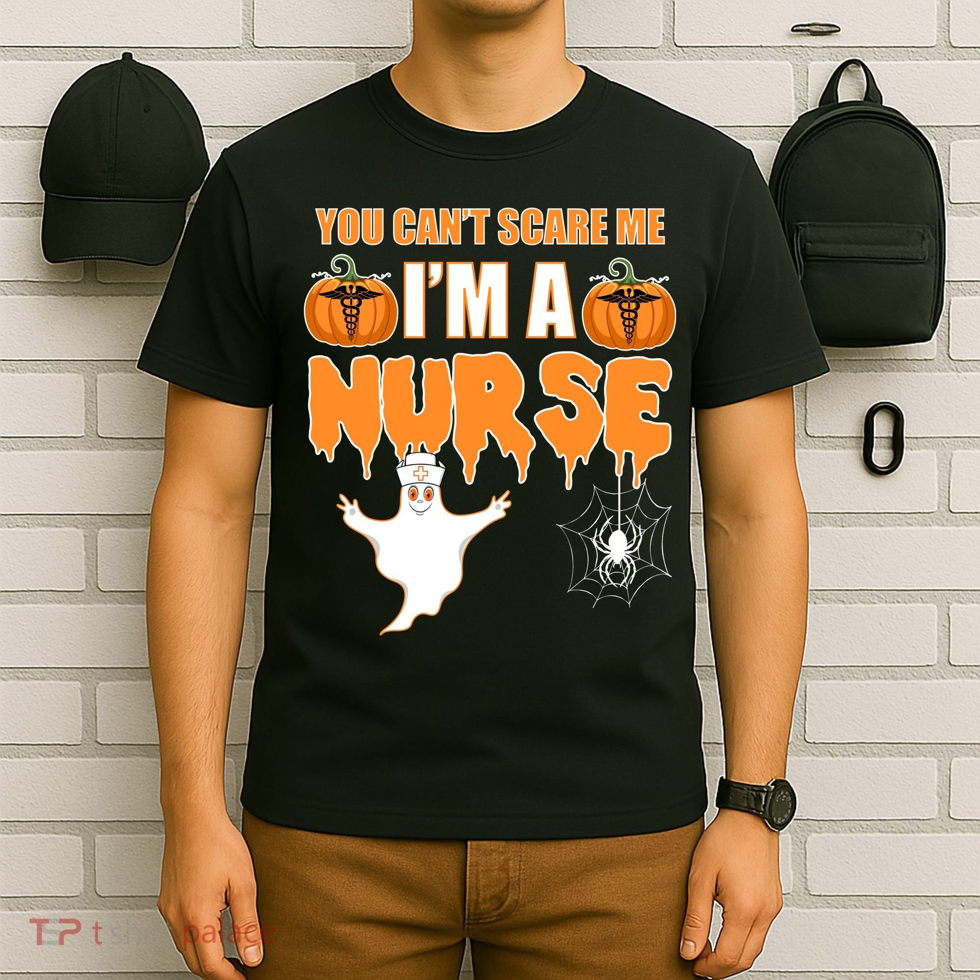 You Can't Scare Me I'm A Nurse Halloween T-Shirt