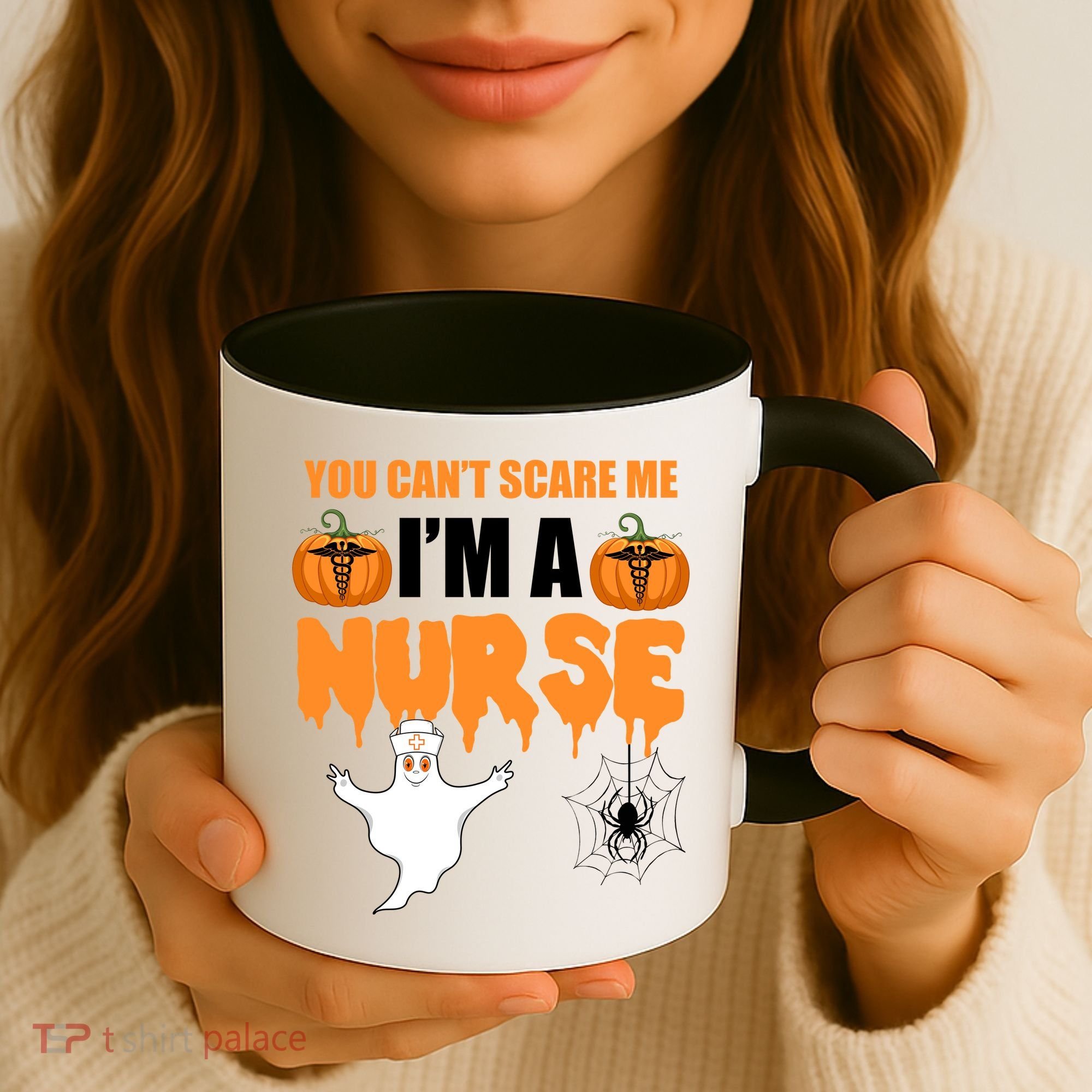 You Can't Scare Me I'm A Nurse Halloween Coffee Mug