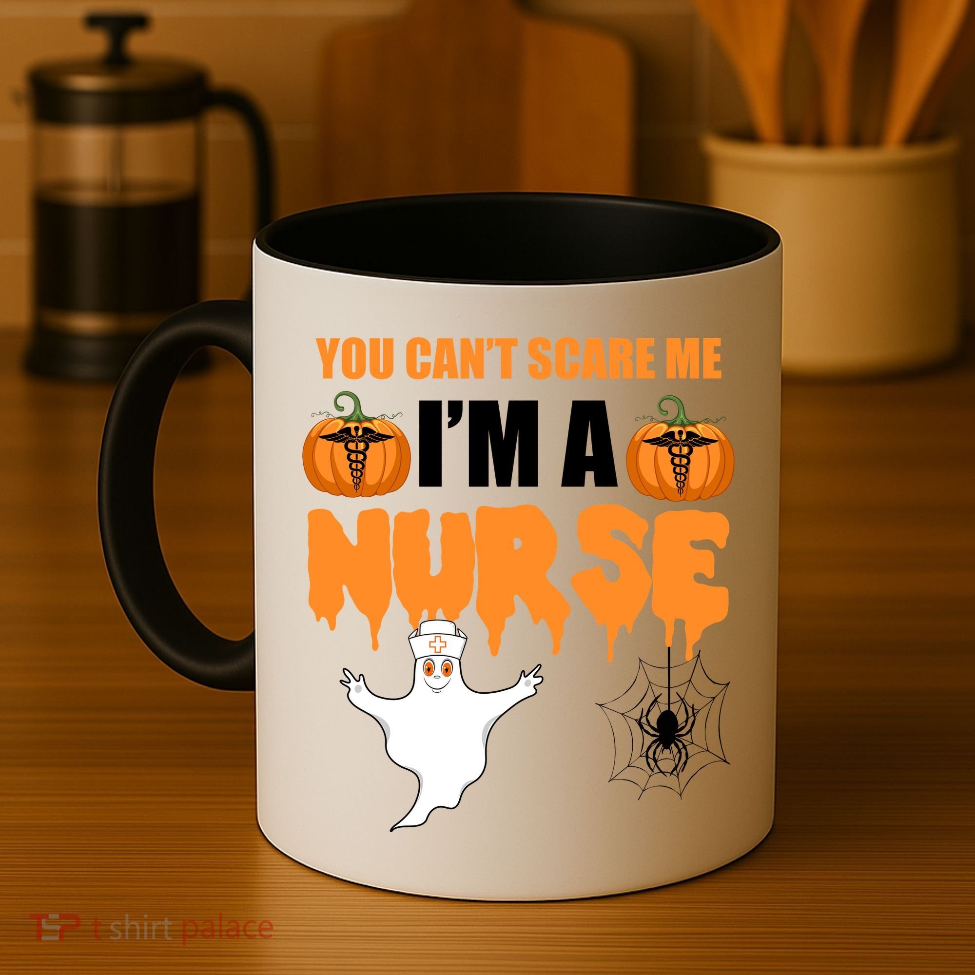 You Can't Scare Me I'm A Nurse Halloween Coffee Mug