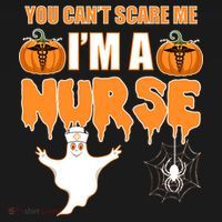You Can't Scare Me I'm A Nurse Halloween Ladies PosiCharge Competitor Racerback Tank thumb 2