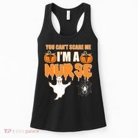 You Can't Scare Me I'm A Nurse Halloween Women's Tank Top thumb 0