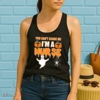 You Can't Scare Me I'm A Nurse Halloween Women's Tank Top thumb 2