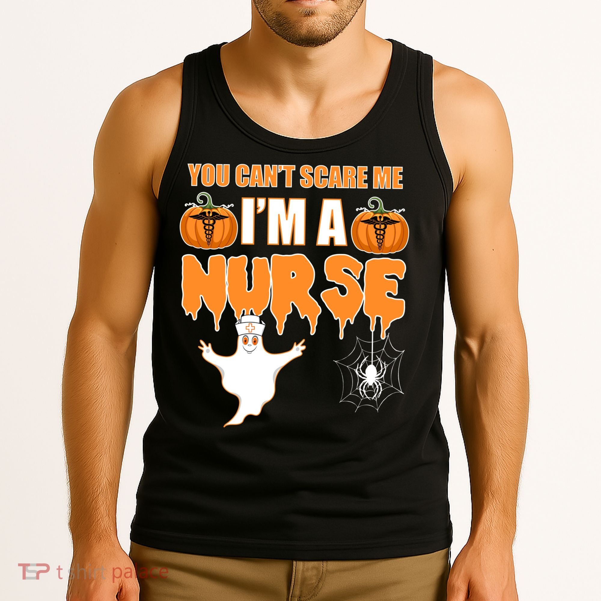 You Can't Scare Me I'm A Nurse Halloween Tank Top