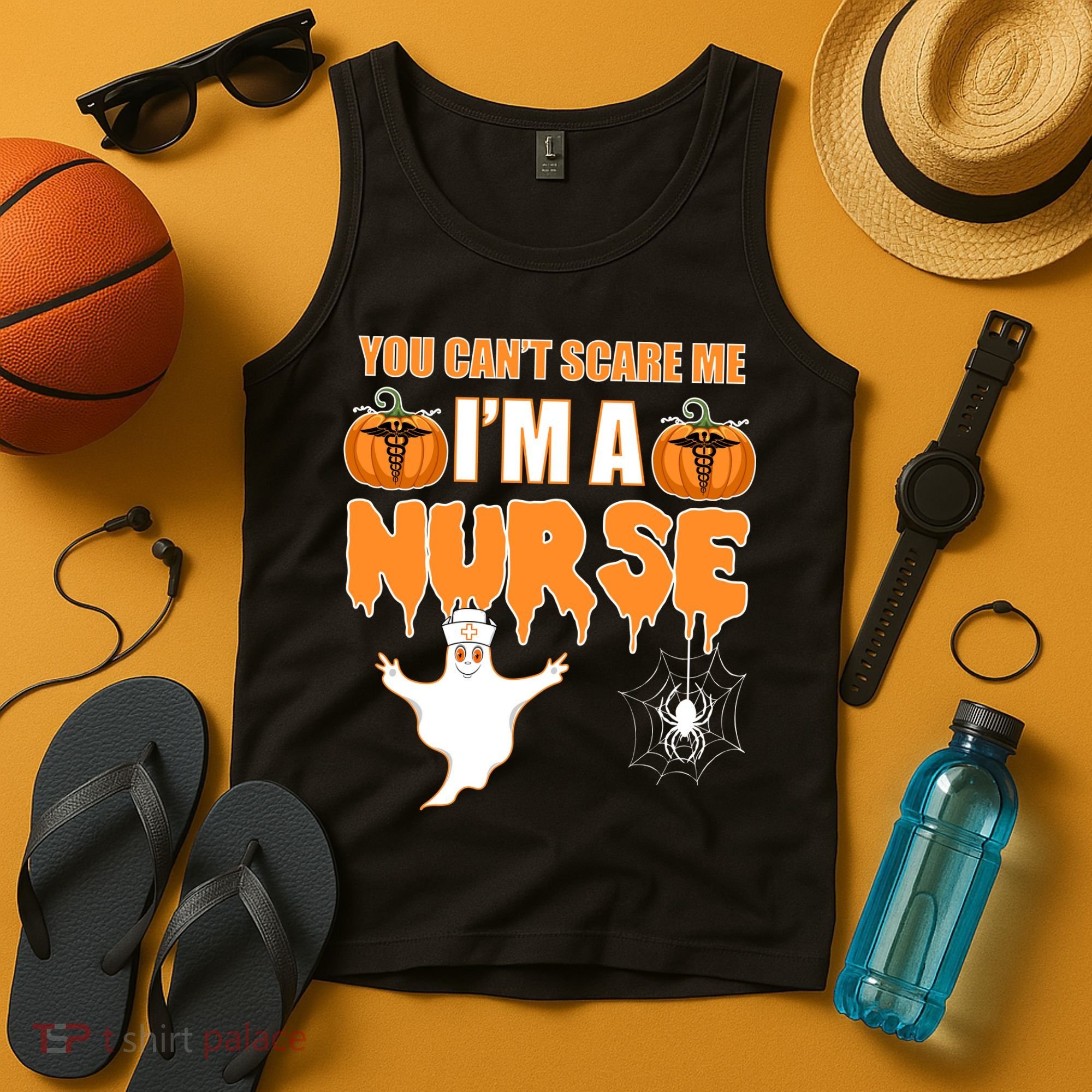 You Can't Scare Me I'm A Nurse Halloween Tank Top