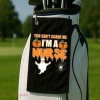 You Can't Scare Me I'm A Nurse Halloween Golf Towel thumb 2