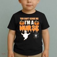 You Can't Scare Me I'm A Nurse Halloween Toddler T-Shirt thumb 2