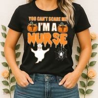 You Can't Scare Me I'm A Nurse Halloween Women's T-Shirt thumb 2