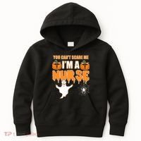 You Can't Scare Me I'm A Nurse Halloween Kids Hoodie thumb 0