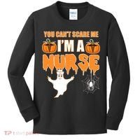 You Can't Scare Me I'm A Nurse Halloween Kids Long Sleeve Shirt thumb 0