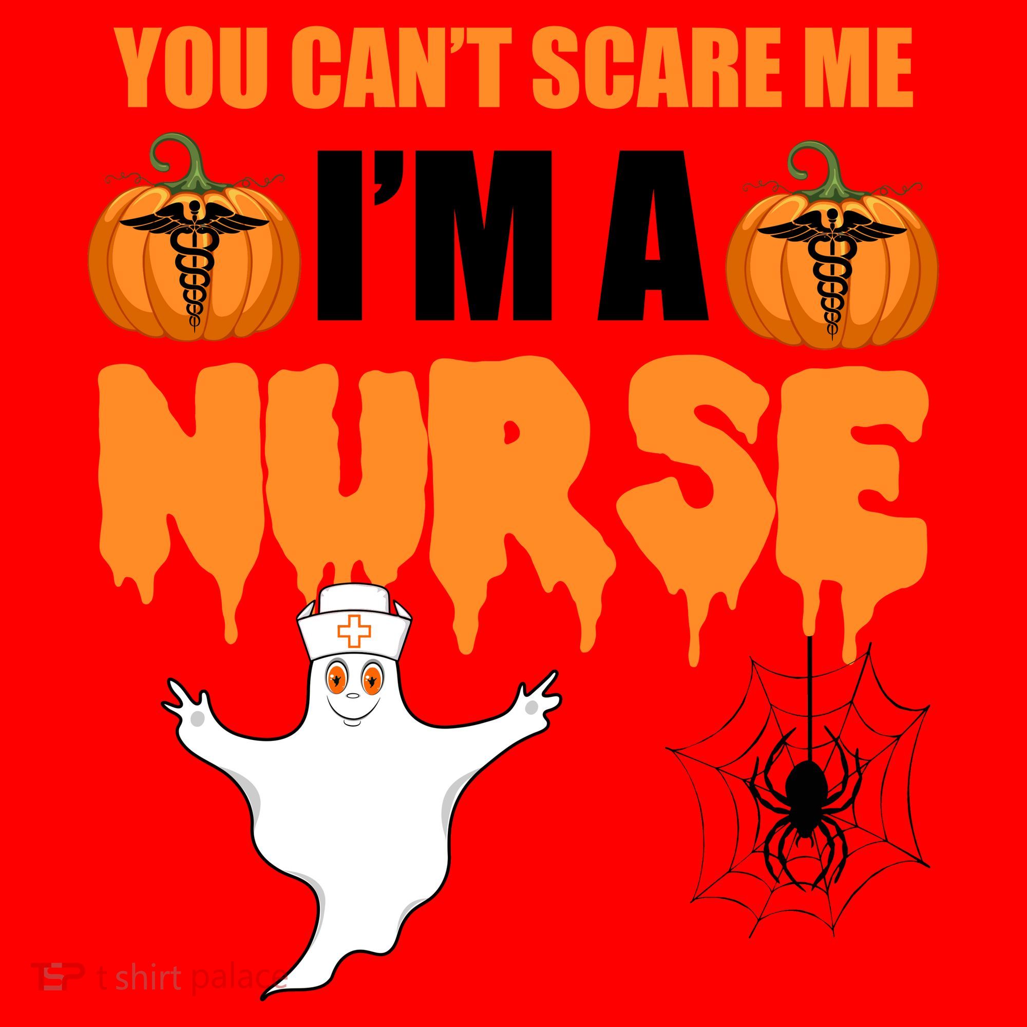 You Can't Scare Me I'm A Nurse Halloween Santa Hat