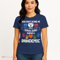 You Can't Scare Me I'm A School Nurse During the Pandemic Women's T-Shirt thumb 4