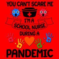 You Can't Scare Me I'm A School Nurse During the Pandemic Santa Hat thumb 1