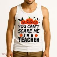 You Can't Scare Me I'm A Teacher Tank Top thumb 3