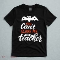 You Can't Scare Me I'm A Teacher Bat T-Shirt thumb 5