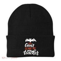 You Can't Scare Me I'm A Teacher Bat Beanie thumb 0