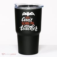 You Can't Scare Me I'm A Teacher Bat Tumbler thumb 0
