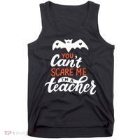 You Can't Scare Me I'm A Teacher Bat Tank Top thumb 0