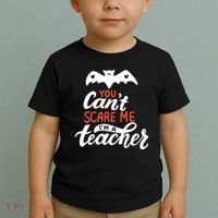 You Can't Scare Me I'm A Teacher Bat Toddler T-Shirt thumb 2