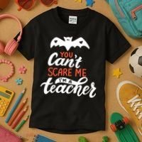 You Can't Scare Me I'm A Teacher Bat Kids T-Shirt thumb 3