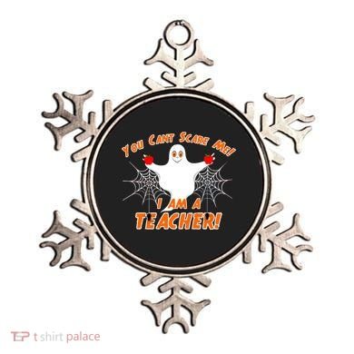 You Can't Scare Me I'm a Teacher Halloween Ghost Spiders Ornament