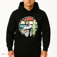 You Can't Scare Me I'm Vaccinated Nurse Hoodie thumb 2