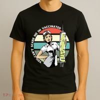 You Can't Scare Me I'm Vaccinated Nurse T-Shirt thumb 3