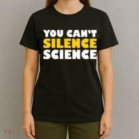 You Can't Silence Science! Resist Protest T-Shirt thumb 4
